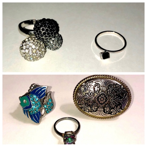 Statement ring bundle - Picture 1 of 12